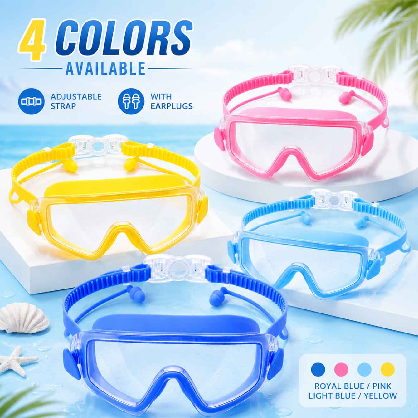 1PC Yüzme Gözlüğü Gençler için - Snorkel Dry Top incelemesi ve fiyatı