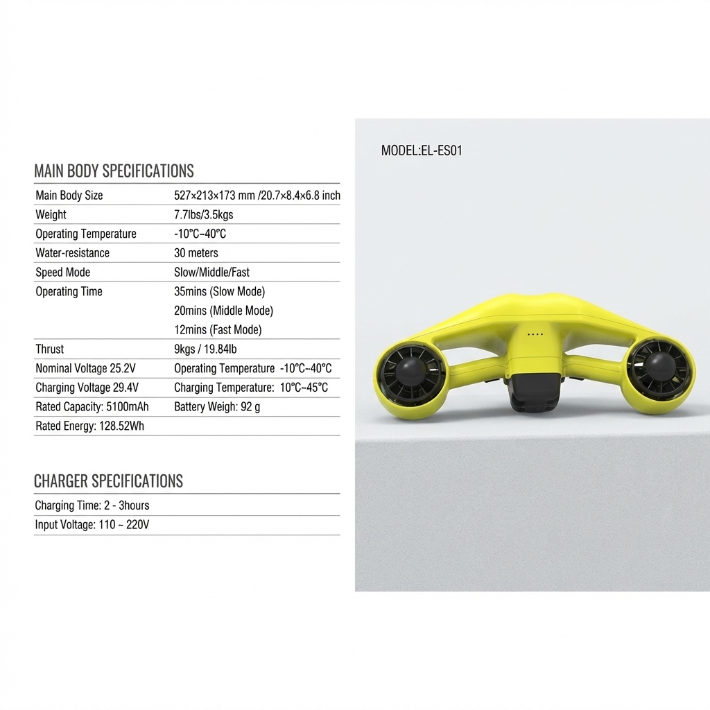 Elektrikli Deniz Scooterı 30m  - Snorkel Dry Top incelemesi ve fiyatı